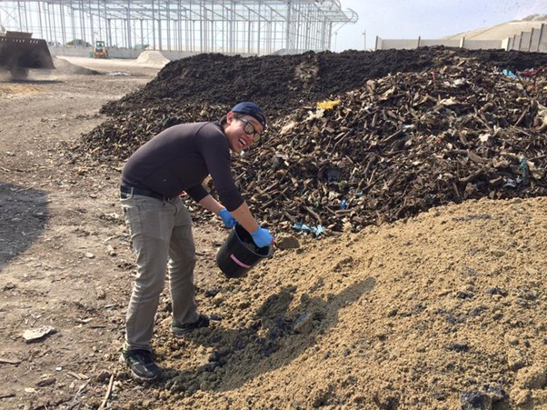 Sampling Composted Biosolids